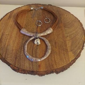 Necklace with earrings